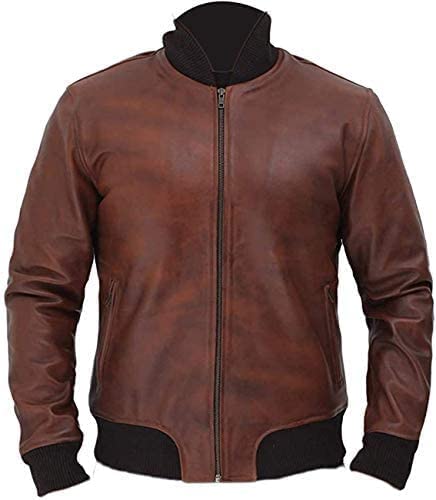 Stylish Bomber Leather Jacket for Men