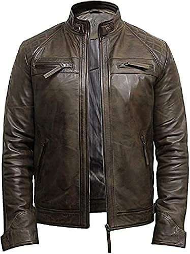 Stylishly Distressed Leather Jackets for Men