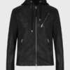 Harwood Leather Biker Jacket for Men